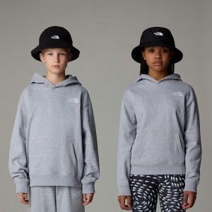 Kids' The North Face Essential Oversized Hoodie Grey | NF0A89Y7T