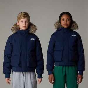 Kids' The North Face McMurdo Hooded Jackets Navy | NF0A19J5B
