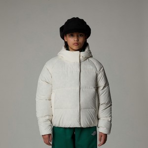 Kids' The North Face North Down Hooded Jackets White | NF0A71S6L