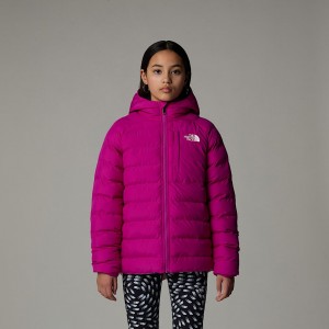 Kids' The North Face Reversible Perrito Jackets Fuchsia | NF0A48G0I