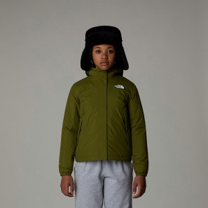 Kids' The North Face Warm Antora Rain Jackets Olive | NF0A33W3M