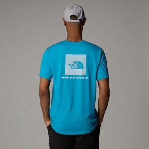 Men The North Face 247 Redbox T Shirts Blue | NF0A82Y8X