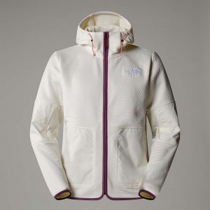 Men The North Face A68-a DotKnit Thermal Hooded Jackets White | NF0A39A0Z