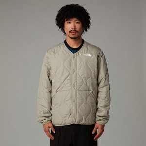 Men The North Face Ampato Quilted Jackets Grey | NF0A66Y8L