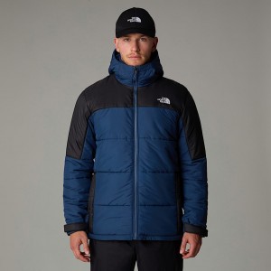 Men The North Face Circular Synthetic Hooded Jackets Black | NF0A86C4Q