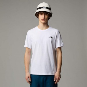 Men The North Face Classic T Shirts White | NF0A89B3X