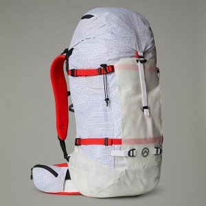 Men The North Face Cobra 65 Litre Backpacks White | NF0A01T6M