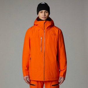 Men The North Face Descendit Jackets Orange | NF0A47S9D
