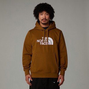 Men The North Face Drew Peak Hoodie Brown | NF0A35V7M