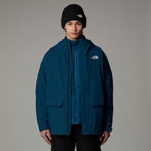 Men The North Face DryVent™ Mono Triclimate 3-in-1 Parka Navy | NF0A29H5W