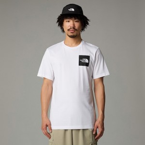 Men The North Face Fine T Shirts White | NF0A57I3K