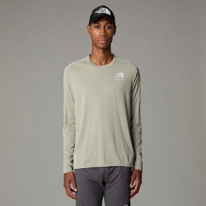 Men The North Face Kikash Long-Sleeve T Shirts Grey | NF0A09V6L