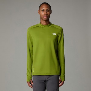 Men The North Face Kikash Warm Long-Sleeve T Shirts Green | NF0A37J9J