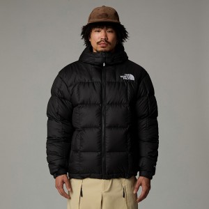 Men The North Face Lhotse Hooded Down Jackets Black | NF0A28Z7O