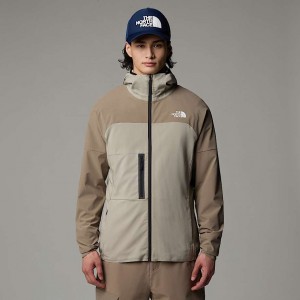 Men The North Face Mountain Athletics Trajectory Full-Zip Jackets Grey | NF0A33J9B