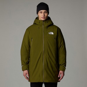 Men The North Face Range Down Parka Green | NF0A48F9I