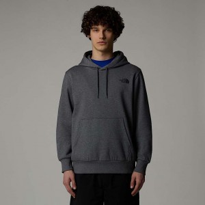 Men The North Face Simple Dome Hoodie Grey | NF0A24Q7C