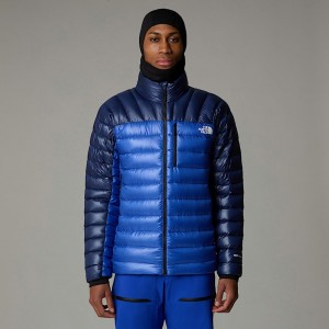 Men The North Face Summit Breithorn Down Jackets Blue | NF0A76P1N