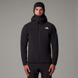 Men The North Face Summit Casaval Hybrid Midlayer Hoodie Jackets Black | NF0A08Y7X