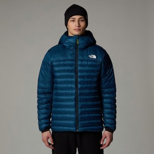 Men The North Face Terra Peak Hooded Jackets Navy | NF0A20D4M