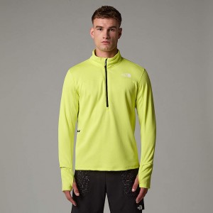 Men The North Face Winter Warm Pro 1/4 Zip Fleece Pullover Green | NF0A92S1E