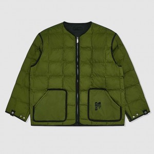 Men The North Face X CDG Belay Liner Jackets Green | NF0A40P7J