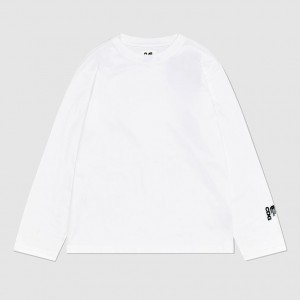 Men The North Face X CDG Icon Long-Sleeve T Shirts White | NF0A15D0J