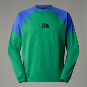Men The North Face X Yinka Ilori Long-Sleeve Tech T Shirts Green | NF0A63V8P