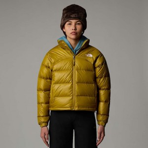 Women The North Face 2000 Retro Nuptse Jackets Olive | NF0A27Z6S