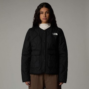 Women The North Face Ampato Quilted Jackets Black | NF0A40L1G