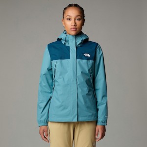Women The North Face Antora Jackets Blue | NF0A81R0T
