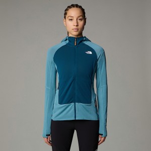 Women The North Face Bolt Polartec® Power Grid™ Hooded Jackets Blue | NF0A68N2T