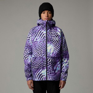 Women The North Face Build Up Jackets Purple | NF0A84Y1M