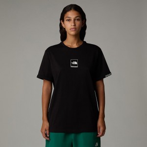 Women The North Face Coordinates T Shirts Black | NF0A65C9F