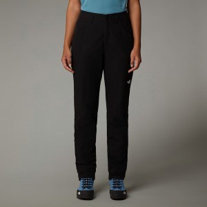 Women The North Face Exploration Pants Black | NF0A16W0F