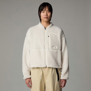 Women The North Face Extreme Pile Full-Zip Fleece Jackets White | NF0A38Z0I