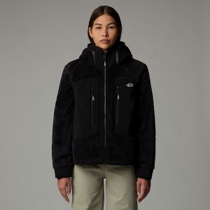 Women The North Face Fleece Full-Zip Fleece Jackets Black | NF0A45X9C