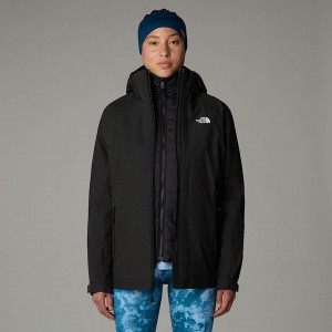 Women The North Face Inlux Triclimate Jackets Black | NF0A58M0D