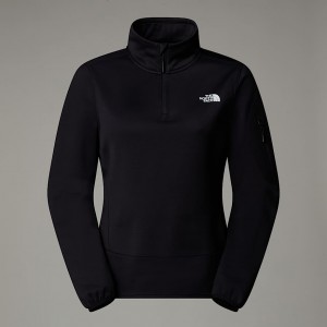 Women The North Face Mistyescape 1/4 Zip Fleece Pullover Black | NF0A31Z4H