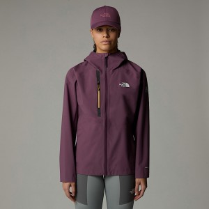 Women The North Face Mountain Athletics Waterproof Jackets Purple | NF0A30F6G
