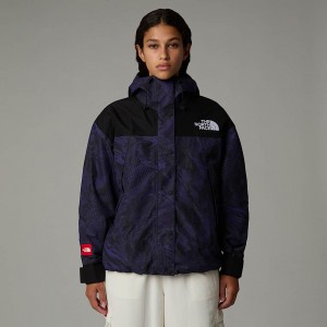 Women The North Face Mountain Mono Short Jackets Purple | NF0A54O8X