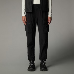 Women The North Face Packable Regular Straight Joggers Black | NF0A85Z1W