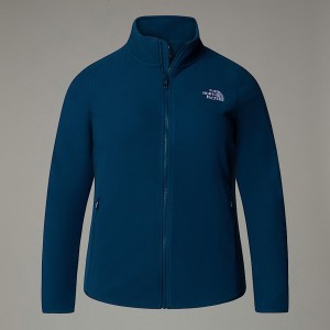Women The North Face Plus Size 100 Glacier Full-Zip Fleece Jackets Navy | NF0A88B4W