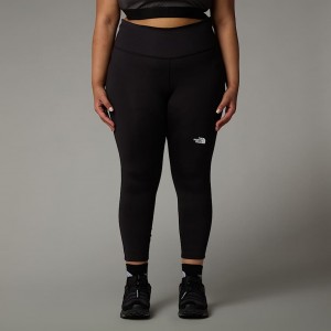 Women The North Face Plus Size Flex High Rise 7/8 Leggings Black | NF0A57Y5R