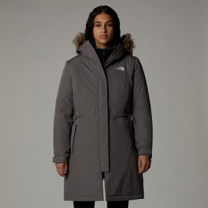 Women The North Face Recycled Zaneck Parka Grey | NF0A48A8L