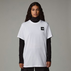 Women The North Face Relaxed Fine T Shirts White | NF0A28X4J