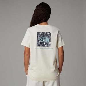 Women The North Face Relaxed Redbox Graphic T Shirts White | NF0A88K4Z
