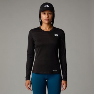 Women The North Face Shadow Long-Sleeve T Shirts Black | NF0A67G7R