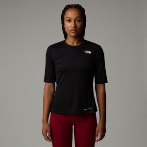 Women The North Face Shadow T Shirts Black | NF0A96V9I