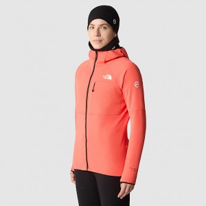 Women The North Face Summit Series™ FUTUREFLEECE™ Hooded Jackets Coral | NF0A89P6U